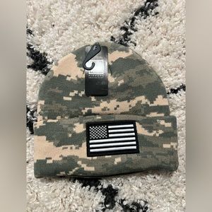 american flag beanie